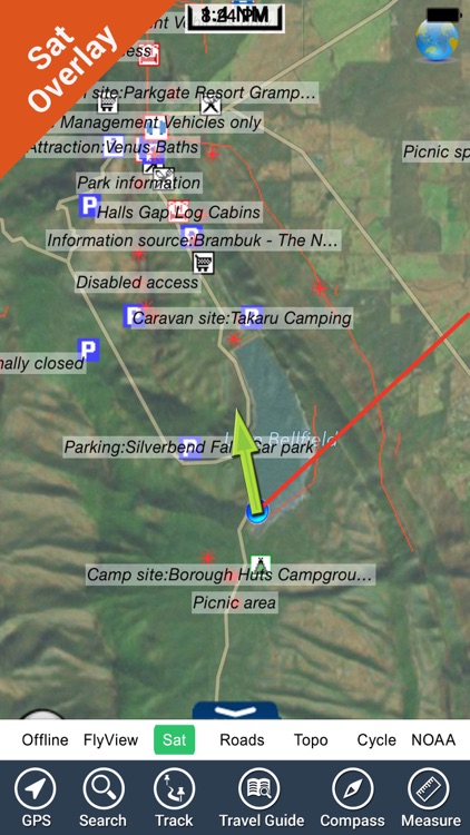 Grampians NP GPS and outdoor charts with guide