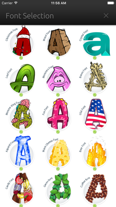 Screenshot #2 pour UniqTexts - high quality image texts