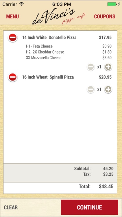 Da Vincis Pizza Cafe screenshot-4