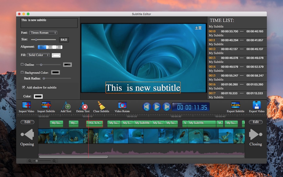 Subtitle Edit - Video Editor - 3.2.8 - (macOS)