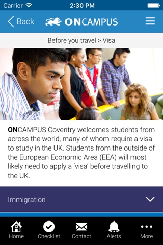 ONCAMPUS Coventry Pre-Arrival screenshot 3