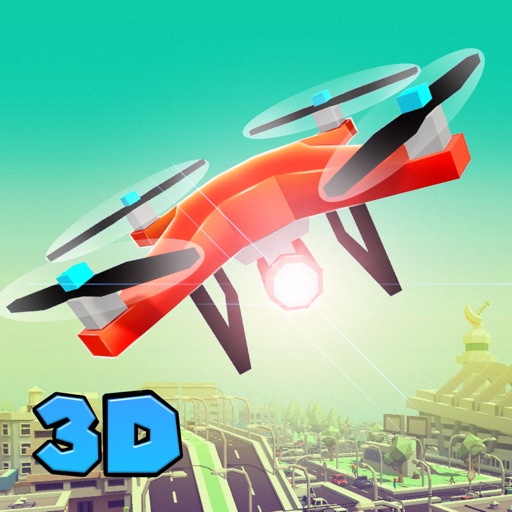 City Flying Quadcopter Simulator 3D icon