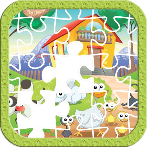 Farm animals jigsaw puzzle games for baby and kids by Chaipat Trong