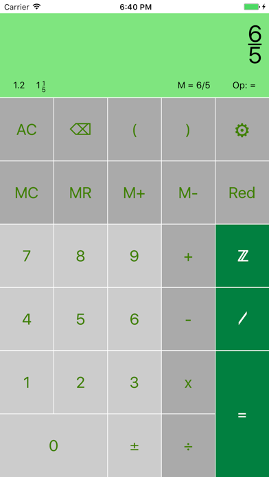 Screenshot #2 pour FraCa (fraction calculator)