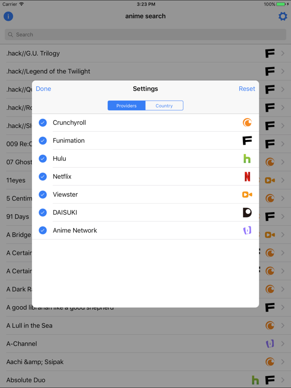Anime Search by ayyfish iPad screenshot 4 - Entertainment app
