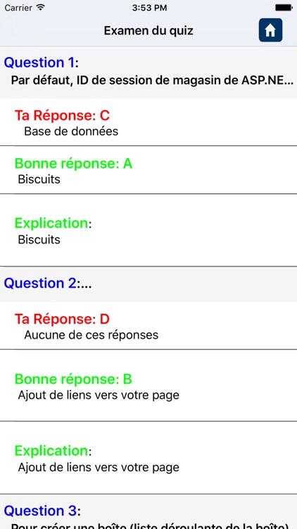 HTML Questions in French screenshot-4