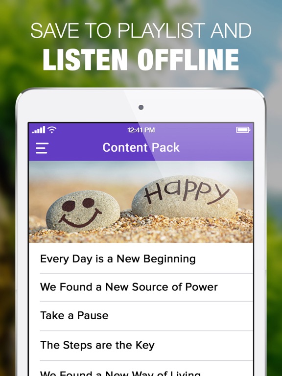 AA Speaker Tapes & 12 Steps iPad screenshot 5 - Health & Fitness app