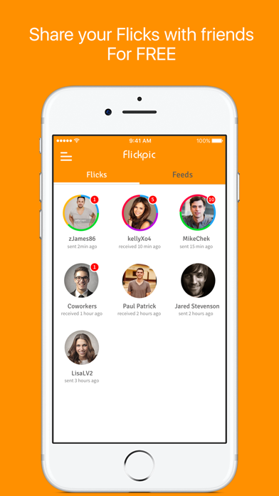 Screenshot #1 pour Flickpic - Share fun selfie photos