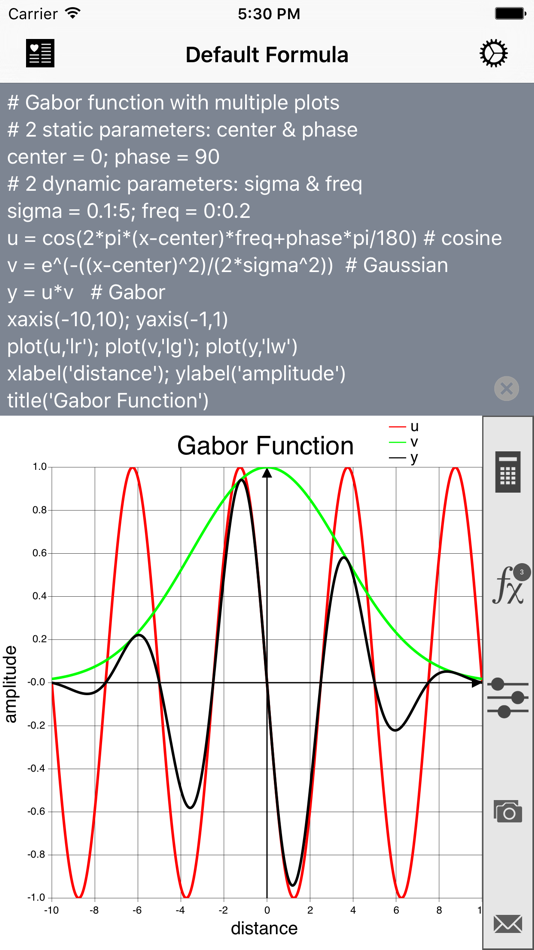 #1. Math Graphing Lite - Dynamic Scientific Calculator (iOS) 由: KYBERVISION JAPAN LLC