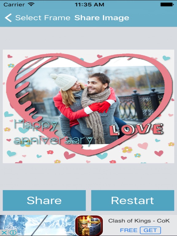 Screenshot #6 pour Wedding Anniversary Photo Frame