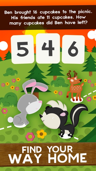 How to cancel & delete Animal Math Second Grade Math Games for Kids Maths from iphone & ipad 4