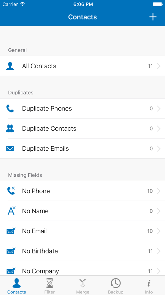 Contacts Cleaner - Easy Backup & Contact Manager - 2.0 - (iOS)