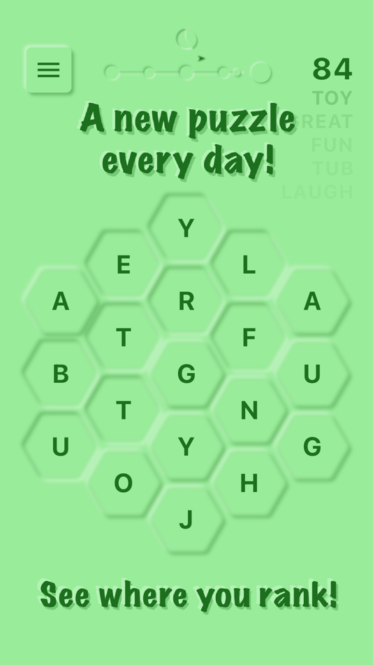 #1. Hex Words: Word Search (iOS) 来自: Grounded Games