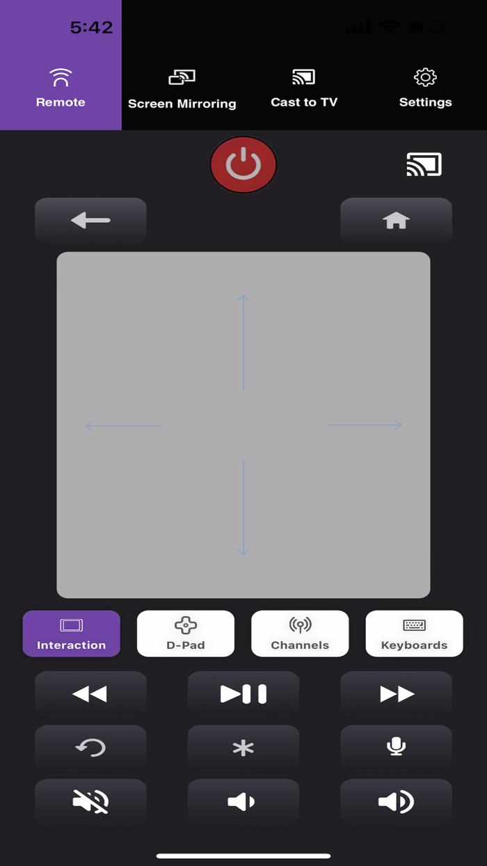 Roku Remote and Cast