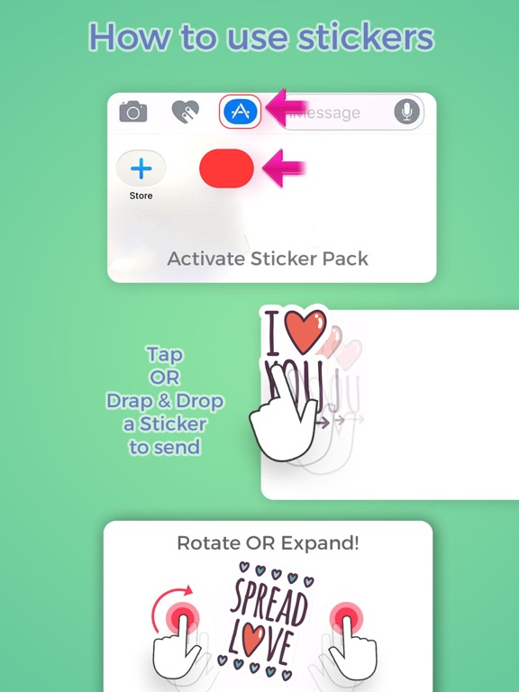 Screenshot #6 pour Love Collection Stickers