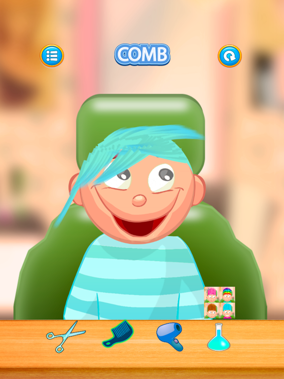 Screenshot #6 pour Jeu d'enfant / Cut light blue hair