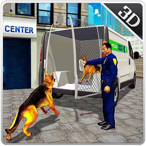 Полицейская собака транспорт грузовик и минивэн пр