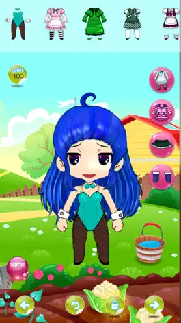 Game screenshot dress up anime pretty cute princess game for teens apk