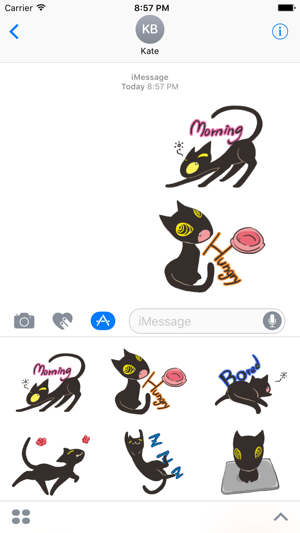 Midnight the Cat Stickers for iMessage(圖2)-速報App