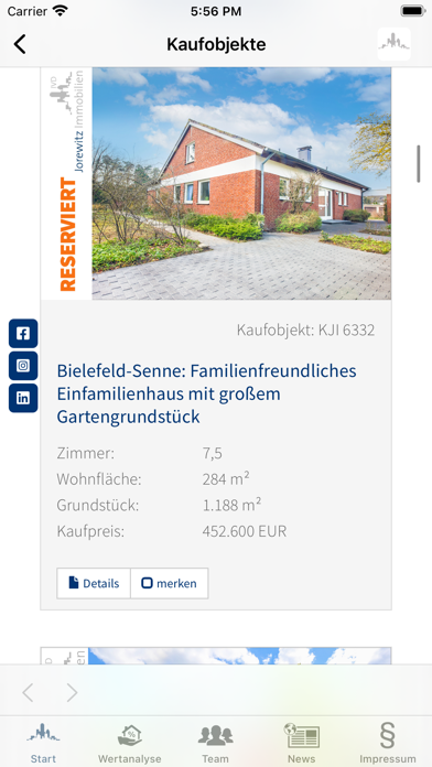Jorewitz Immobilien IVD Screenshot