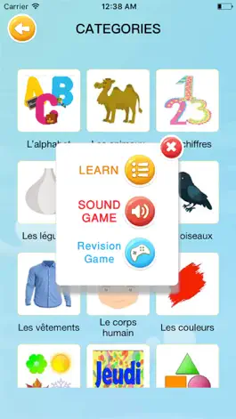 Game screenshot Learn French Flash Cards for kids Picture & Audio apk