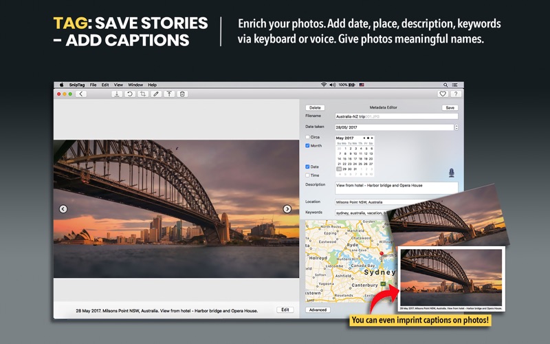 sniptag: crop, caption photos iphone screenshot 3