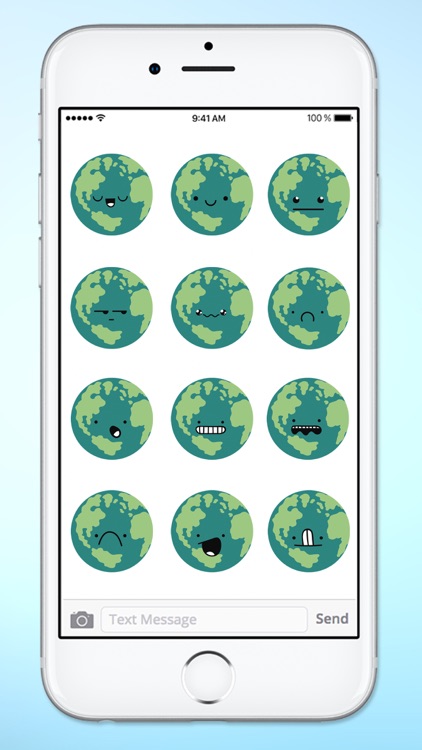 Planet Earth Emojis Emoticons Sticker Pack