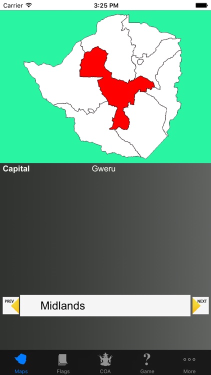 Zimbabwe Province Maps, Flags and Capitals