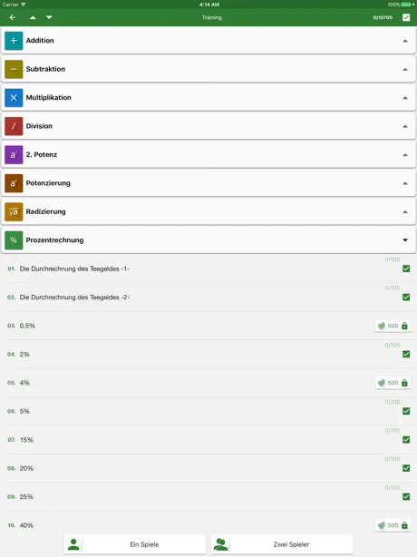 Mathematische Tricks (100+) PRO