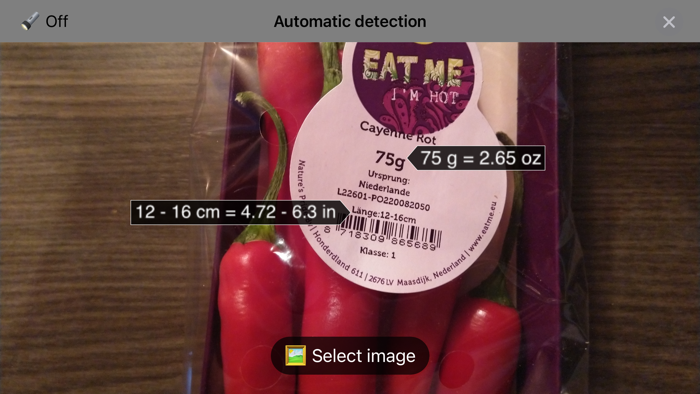 ImpARial – AR unit converter