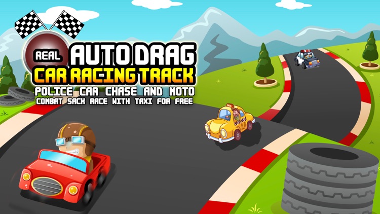 Real Auto Drag Car Racing Track!