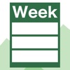 1日24時間割×1週間スケジュール予定表WeekTable2
