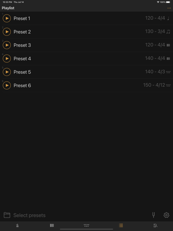 METRONOME Connect iPad screenshot 4 - Music app