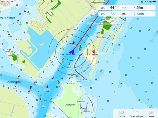 WinGPS Marine iPad app afbeelding 2