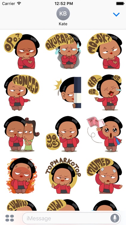 Mrs Ayu for iMessage Sticker