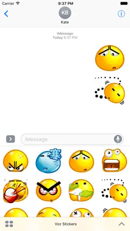 Game screenshot Voz Stickers apk