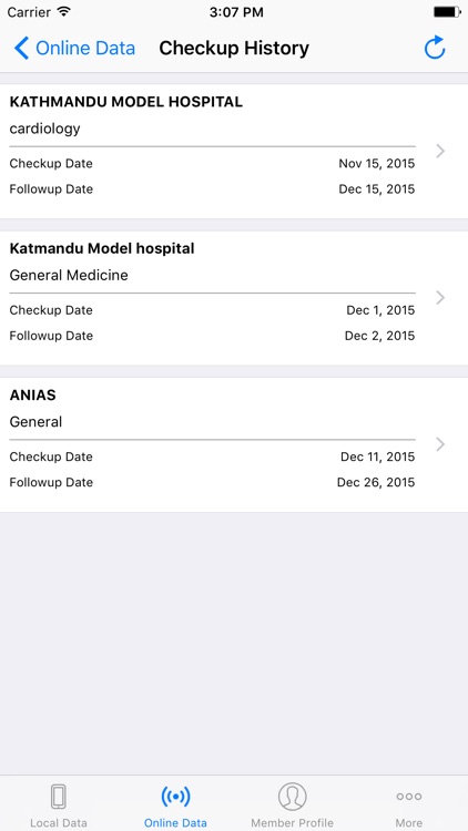 Mobile Health Record