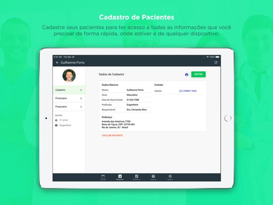Doutore - Prontuário e Agenda iPad screenshot 3 - Medical app
