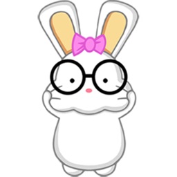 Nerdy Bunny stickers by CandyASS