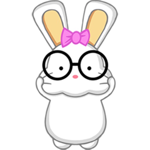 Nerdy Bunny stickers by CandyASS icon