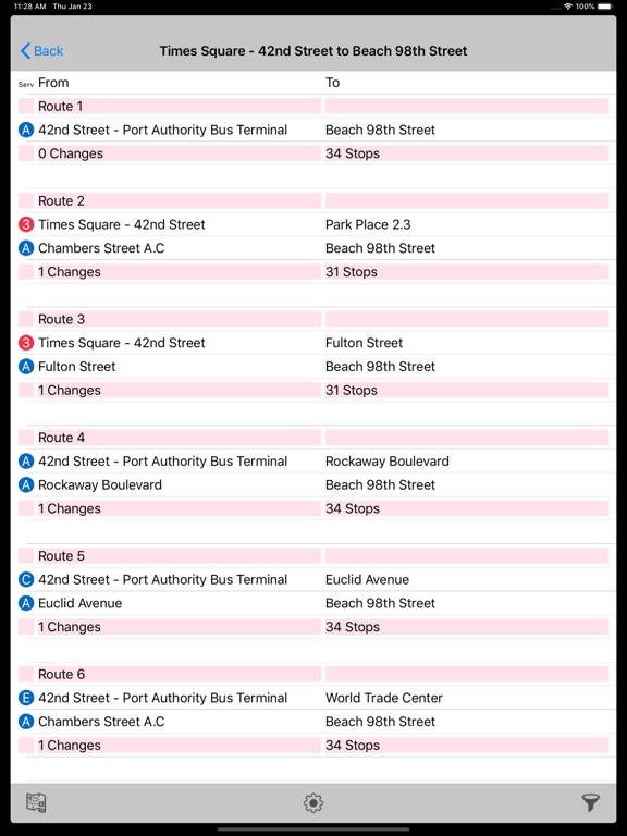 Screenshot #5 pour New York Subway Route Planner