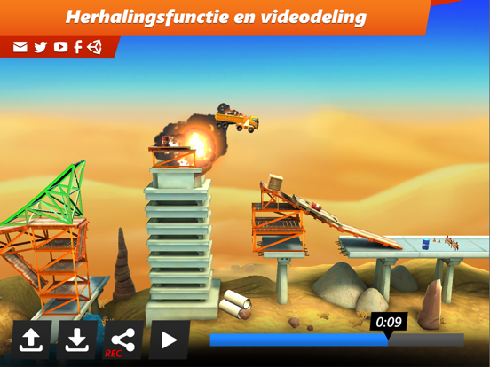 Bridge Constructor Stunts iPad app afbeelding 4