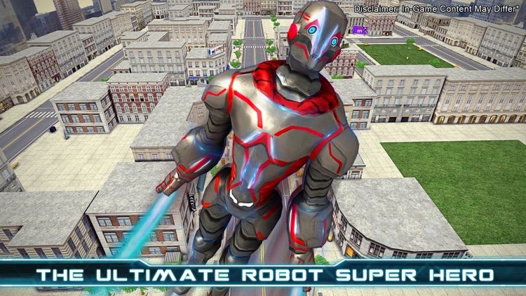 Superhero Robot Game-Futuristic Flying Robot World