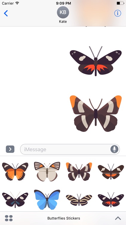 Butterflies Stickers - Wonderful Emoji