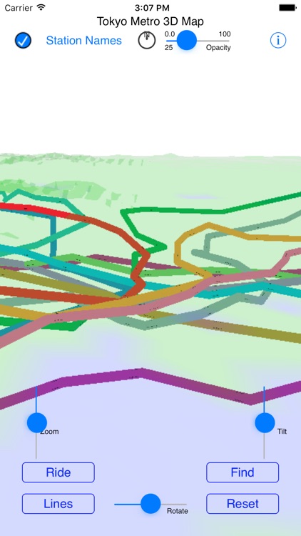 Tokyo Subway 3D Map