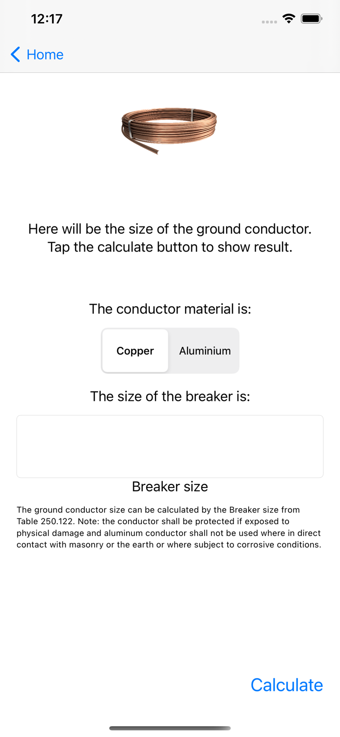 AWG Calculator App
