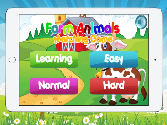 Farm Animals - Kids Learning Matching Game iPad screenshot