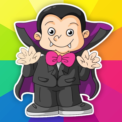 Coloring Page Game Dracula Version Icon