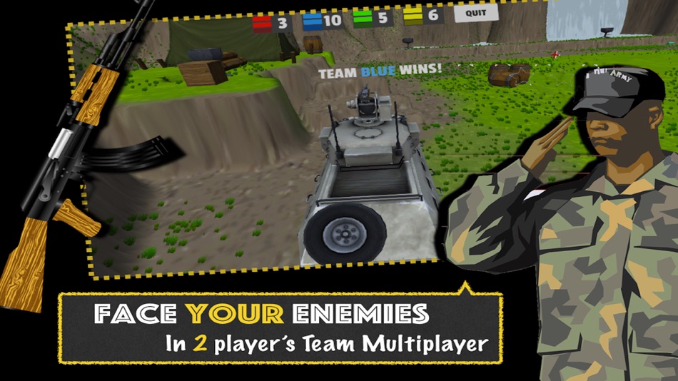 #4. Tank Multiplayer : Mini Wojna (iOS) Podle: bhuvanyu Singh