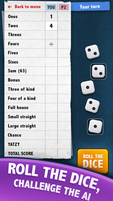 How to cancel & delete Yatzy - Dice poker from iphone & ipad 1